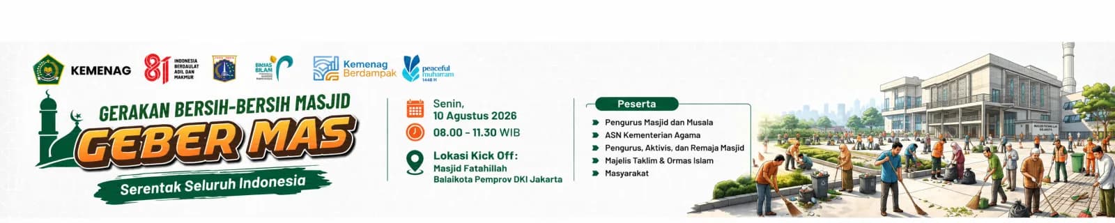 GEBER MAS — Gerakan Bersih-Bersih Masjid